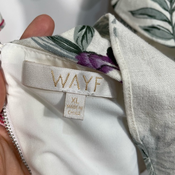 Wayf Ivory Crawford tropical ruffle crop top size XL - Picture 6 of 6